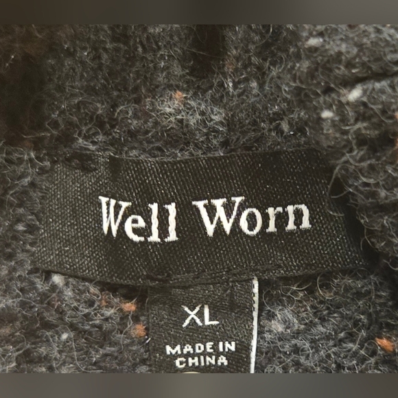 NWOT Well Worn Charcoal Sweater - Picture 6 of 10